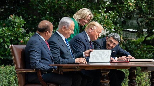 President Trump and The First Lady Participate in an Abraham Accords Signing Ceremony